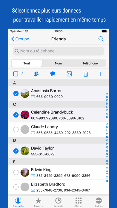 iContacts+: Contacts de groupe iContacts+: Contacts de groupe