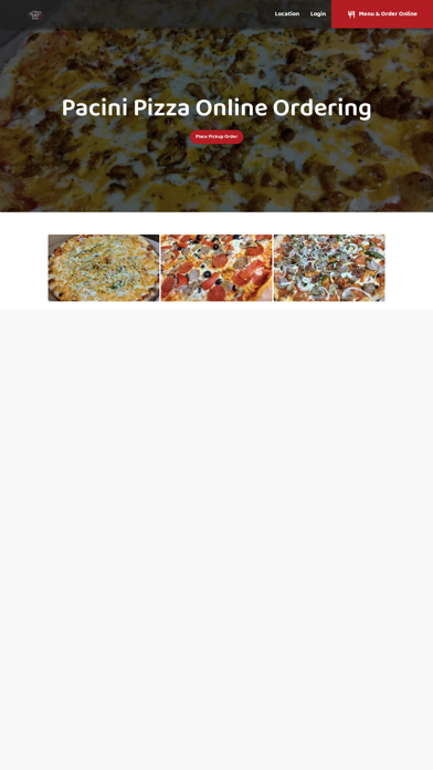 Pacini Pizza Screenshot