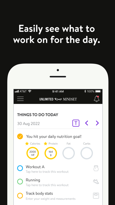 Unlimited Mindset Wellness App Screenshot