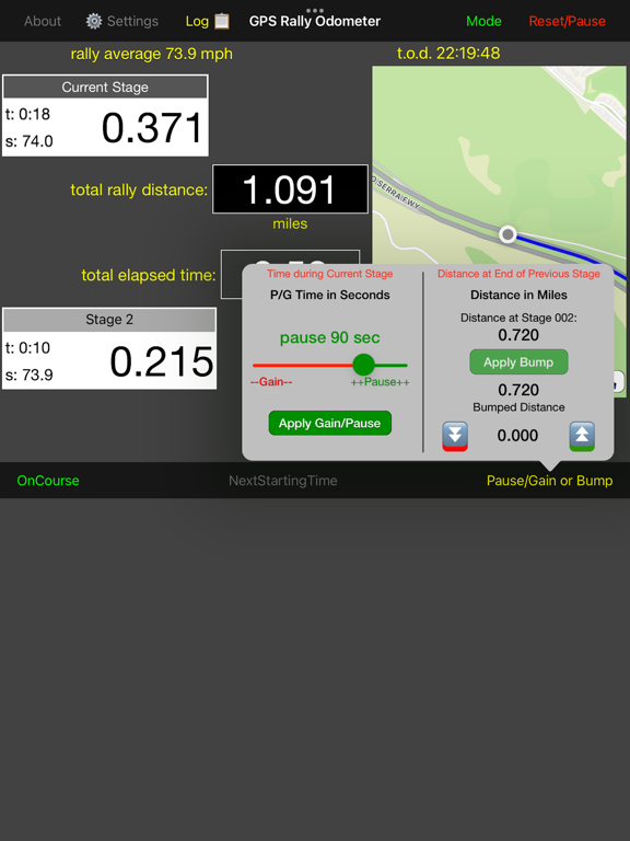 Screenshot #5 pour GPS Rally Odometer