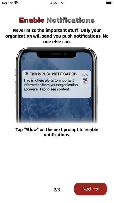 SEIU 284 Screenshot
