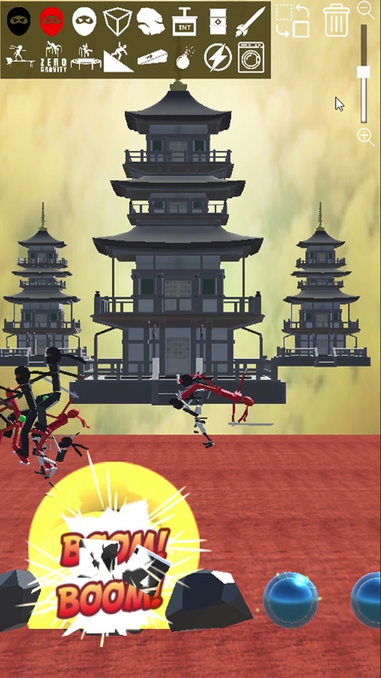 #3. Ninja Ragdoll Playground 3D (iOS) Podle: DELUXE ENTERTAINMENT STUDIOS LTD