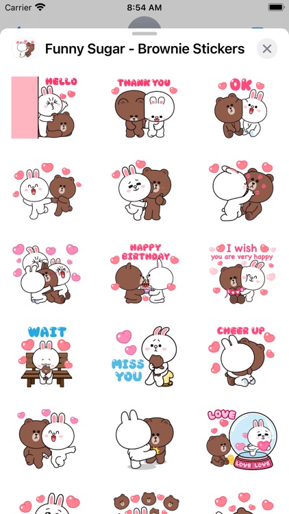 Funny Sugar - Brownie Stickers screenshot-8