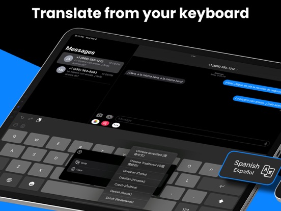 Kate • Keyboard Translator iPad screenshot 1 - Utilities app