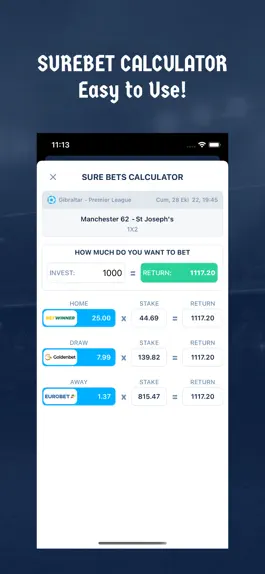 Game screenshot SBRadar - Sure Bet Calculator hack