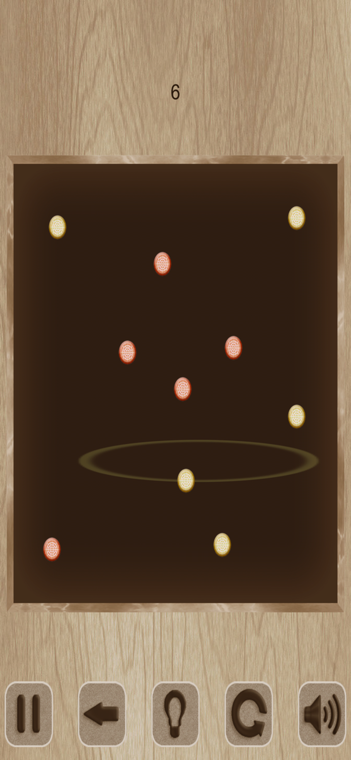 Connection Lines. Color Disks