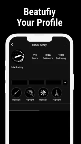 Game screenshot Black - Story Highlight Cover apk