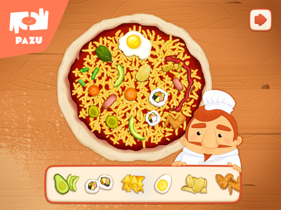 Pizza maken kook spellen iPad app afbeelding 6