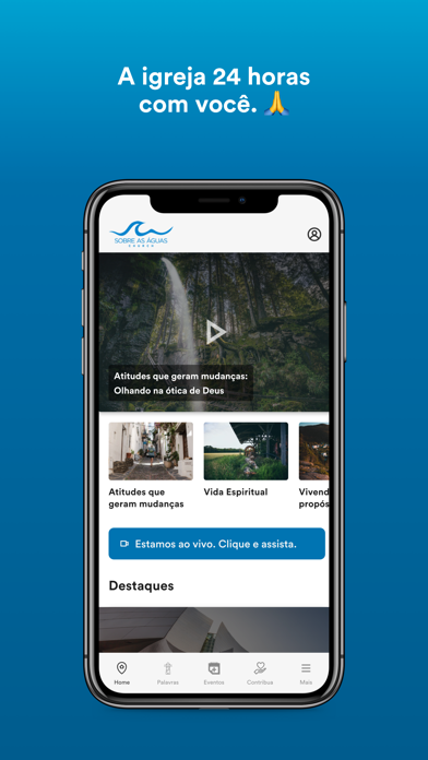 Sobre as Águas Church Oficial Screenshot
