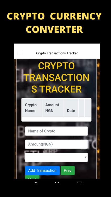 Crypto Currency Converter App