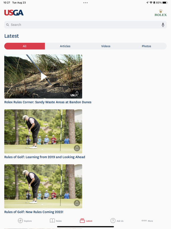 Screenshot #5 for The Official Rules of Golf