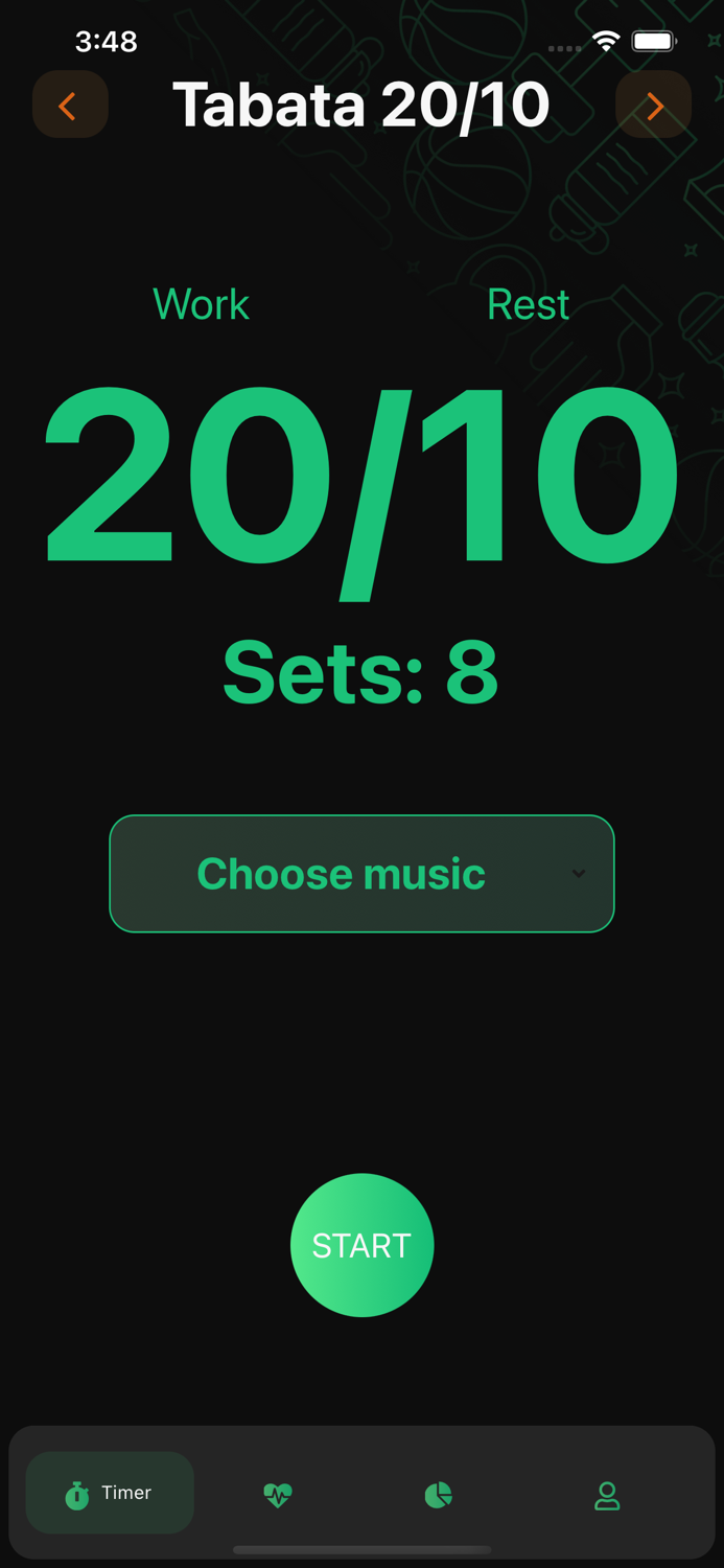 Tabata HIIT Workouts timer app