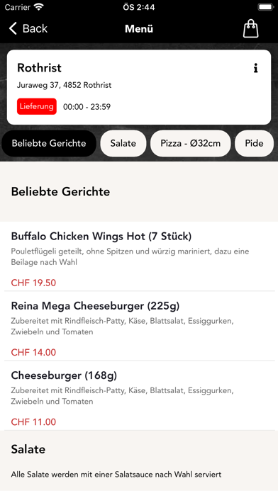 Reina Pizza & Kebab Screenshot