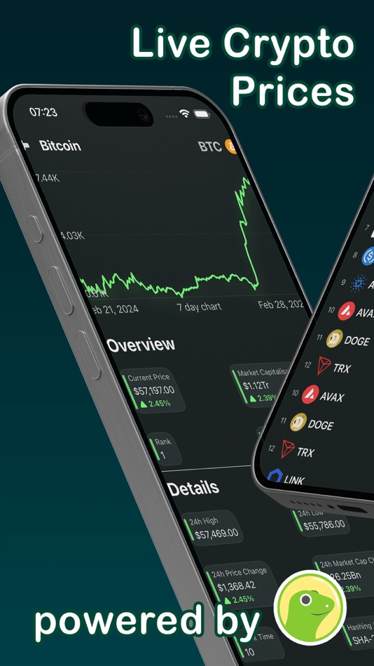 #1. Coin Geek - Data by CoinGecko (iOS) 게시자: Mihai Ghiserel