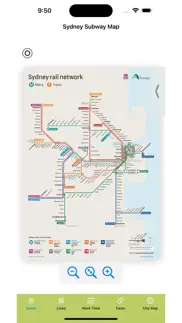 sydney subway map iphone screenshot 2