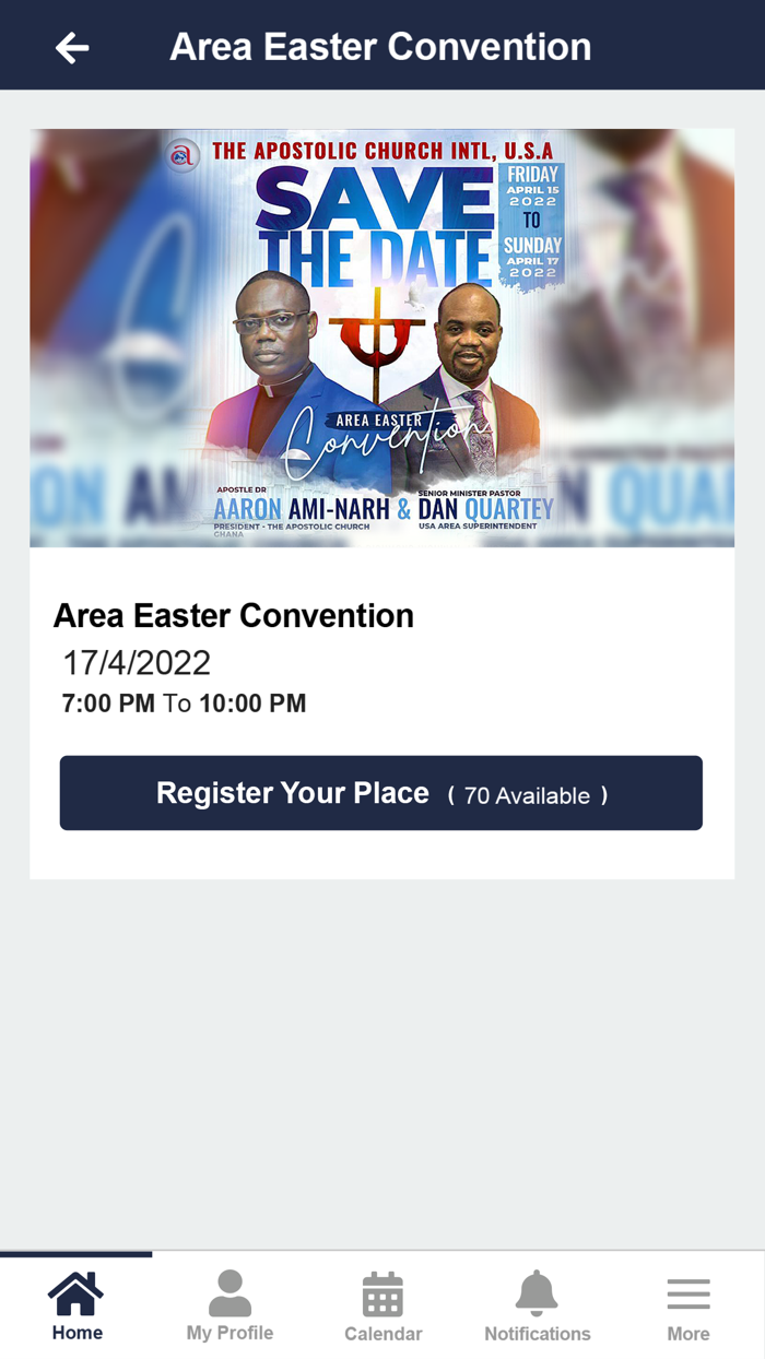 The Apostolic Church Int. VA