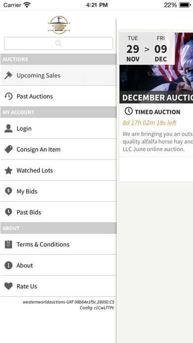 WesternWorldAuctions Screenshot