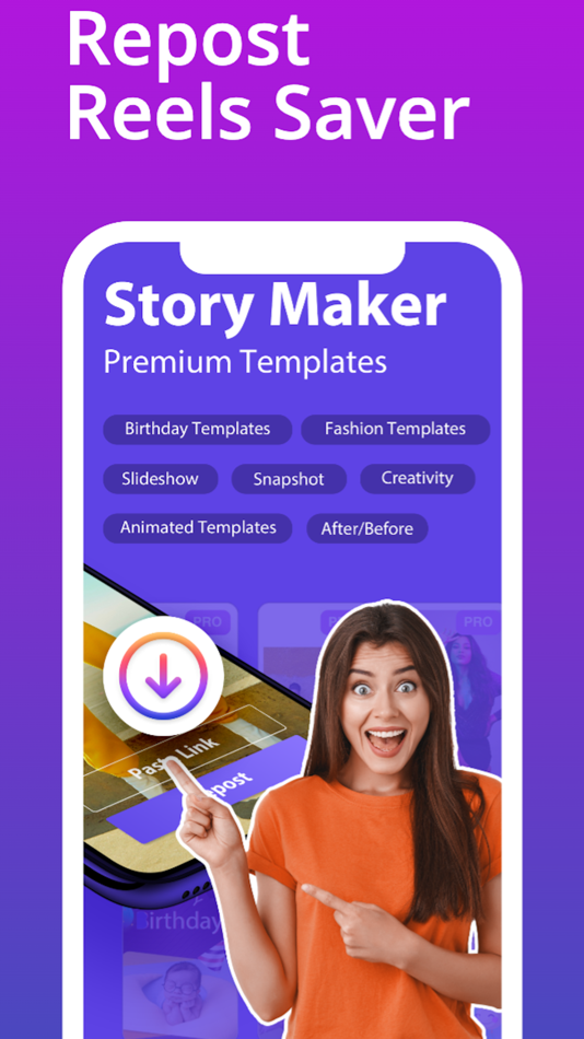 #1. Repost - Reels Saver (iOS) 由: Priyaben Patel