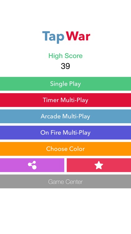 Tap War - Single & Multiplayer