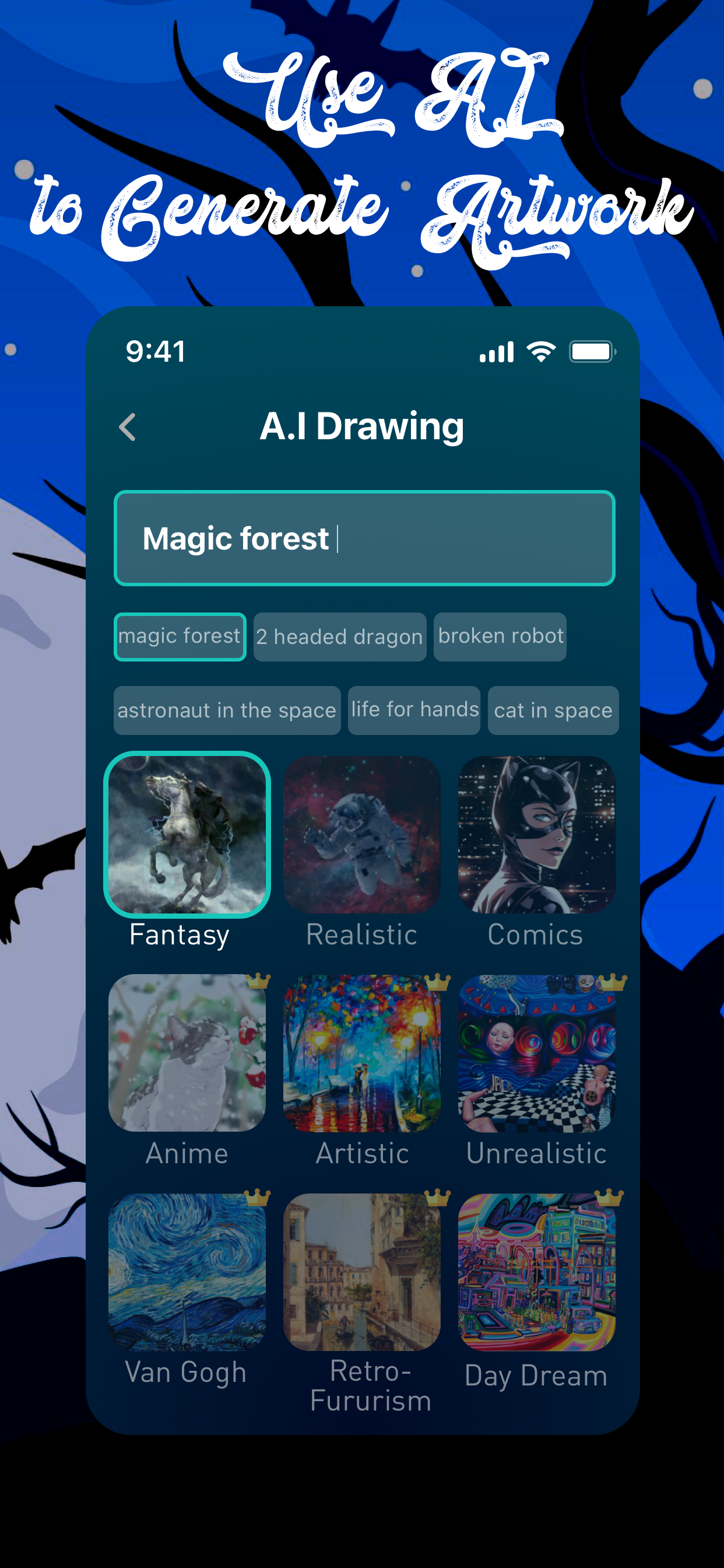 AI Art Generator Drawing Image