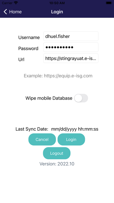 eQuip Mobile App Screenshot