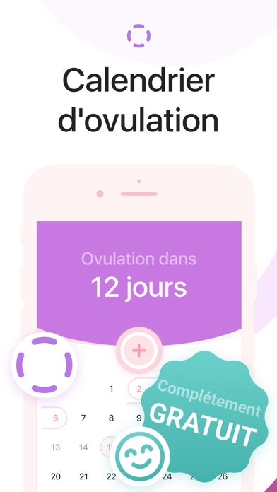 Screenshot #3 pour Calendrier ovulation & règles+