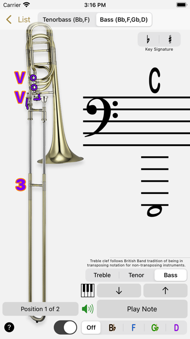 Screenshot #1 for Fingering Brass for iPhone