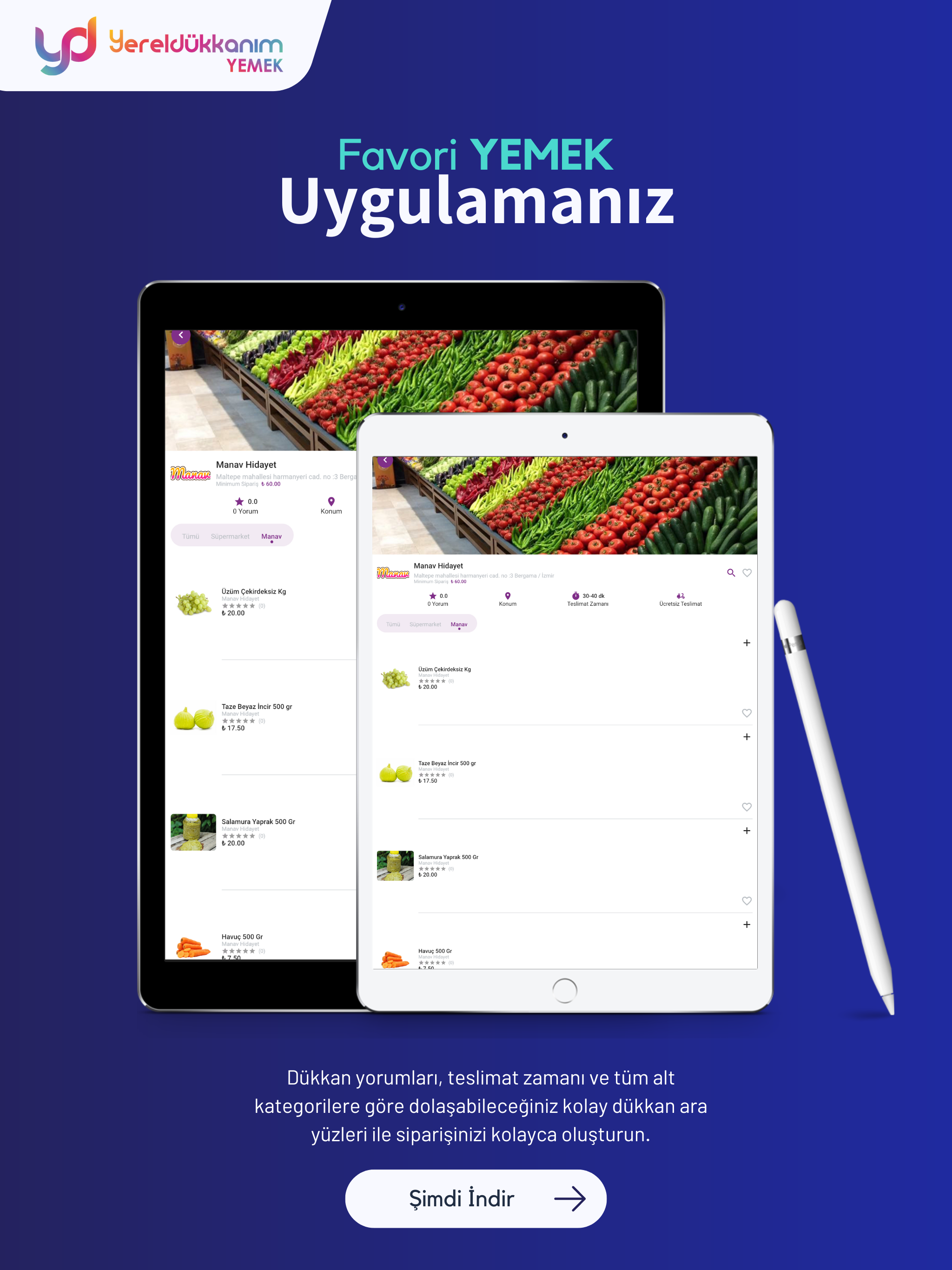 Yerel Dükkanım Yemek