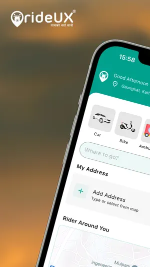 rideUX screenshot 1