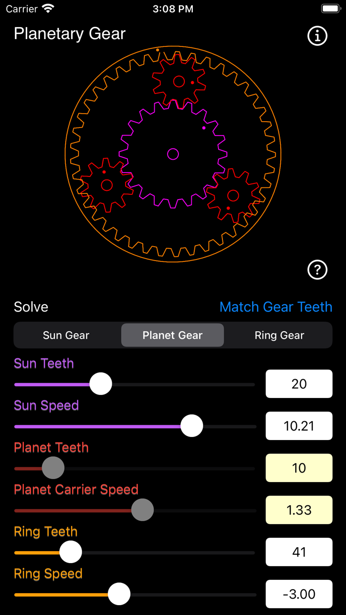 Planetary Gear Calculator