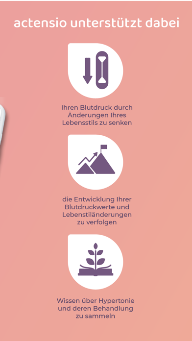 actensio - Blutdruck App Screenshot