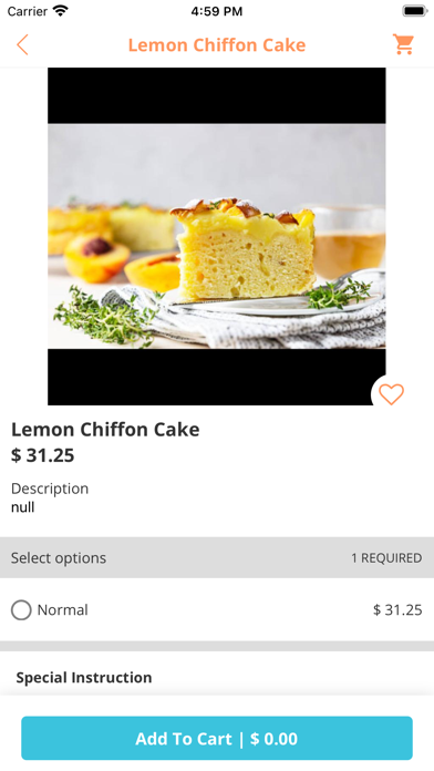 Online Bakery Shop Screenshot
