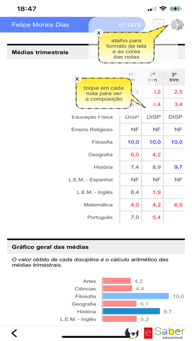 eSaber Educacional Screenshot