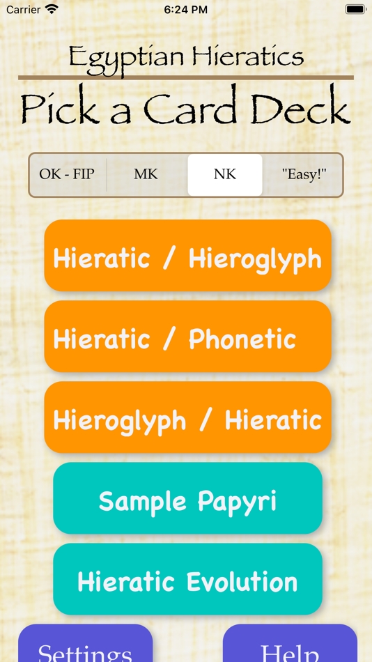 Hieratic Flash Cards - 1.01 - (iOS)