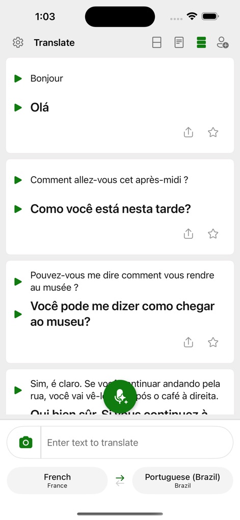 Microsoft Translator - Conversation History & Flow