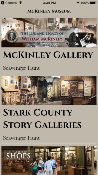 McKinley Presidential Museum Screenshot