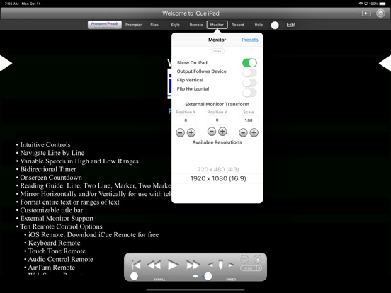 iCue iPad app afbeelding 5