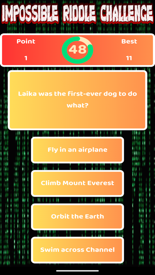 #5. IMPOSSIBLE RIDDLES CHALLENGE (iOS) 来自: NGUYEN DUC HIEU