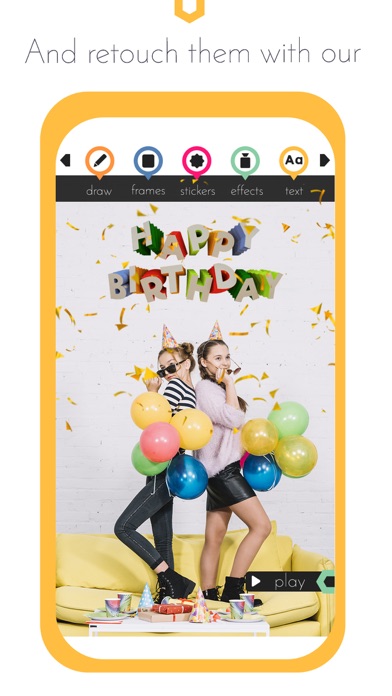 Happy Birthday Video Maker gif Screenshot