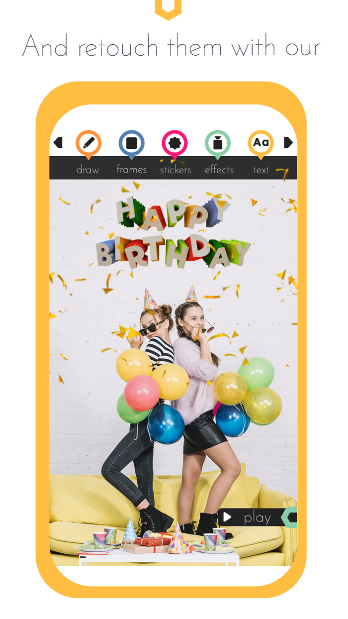 Happy Birthday Video Maker gif