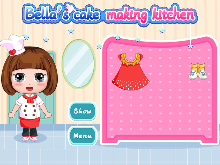 Bellas cake making kitchen