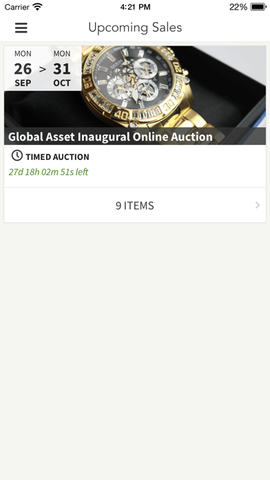 Global Asset Auctions Screenshot