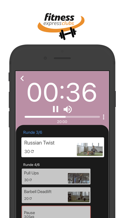 Fitness Express Training Screenshot