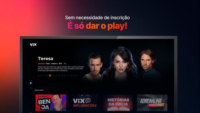 Vix Filmes e TV Grátis App: Filmes, Séries, Shows e Novelas no Aplicativo