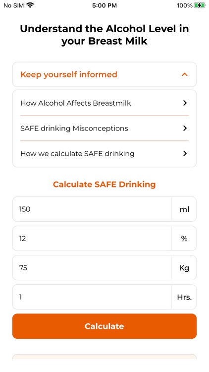Safe Breastfeeding Calculator screenshot-4