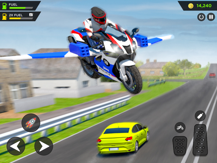 Police Flying Bike Simulator