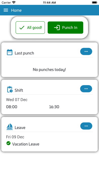 Spektrum Time&Attendance Screenshot