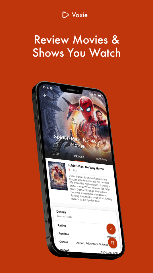 #1. Voxie - Track Movies & Shows (iOS) 由: Renasnce Studios Ltd