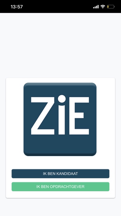 ZiE WERK APP Screenshot