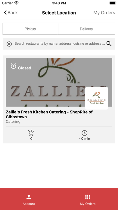 Zallies Fresh Kitchen Catering Screenshot